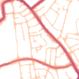Daytime road noise heatmap for SE9 4TZ