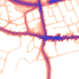 Daytime road noise heatmap for SE9 5AL