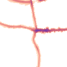 Night-time road noise heatmap for SE9 5AN