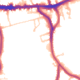 Daytime road noise heatmap for SE9 5BP