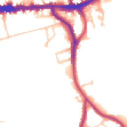 Daytime road noise heatmap for SE9 5BS