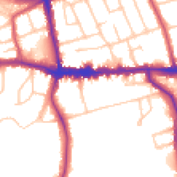 Daytime road noise heatmap for SE9 5DJ