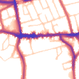 Daytime road noise heatmap for SE9 5DL