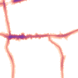 Night-time road noise heatmap for SE9 5DN