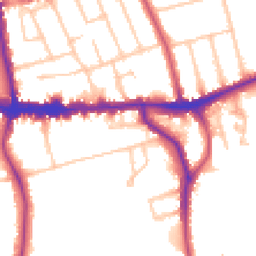 Daytime road noise heatmap for SE9 5DP