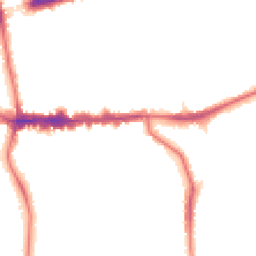 Night-time road noise heatmap for SE9 5DW
