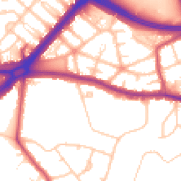 Daytime road noise heatmap for SE9 5EG