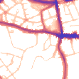 Daytime road noise heatmap for SE9 5HA