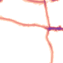 Night-time road noise heatmap for SE9 5HA