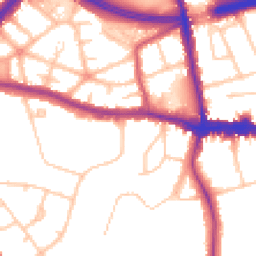 Daytime road noise heatmap for SE9 5HB