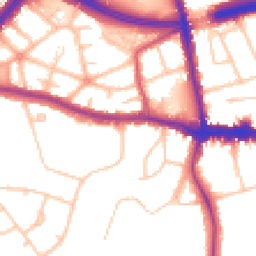Daytime road noise heatmap for SE9 5HD