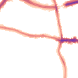 Night-time road noise heatmap for SE9 5HD