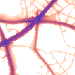 Daytime road noise heatmap for SE9 5HR