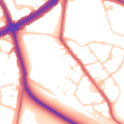 Daytime road noise heatmap for SE9 5HU