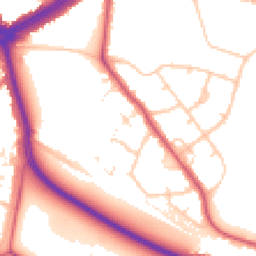 Daytime road noise heatmap for SE9 5JF