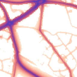 Daytime road noise heatmap for SE9 5JJ