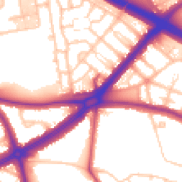 Daytime road noise heatmap for SE9 5JZ