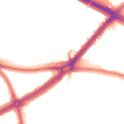 Night-time road noise heatmap for SE9 5LA