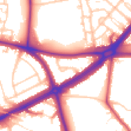Daytime road noise heatmap for SE9 5LP