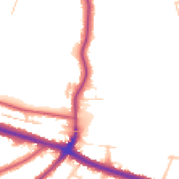 Daytime road noise heatmap for SE9 5NY