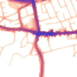 Daytime road noise heatmap for SE9 5PR