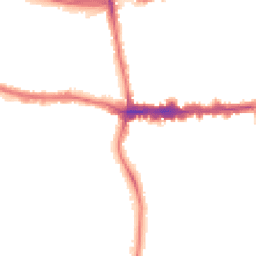 Night-time road noise heatmap for SE9 5PR