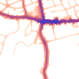 Daytime road noise heatmap for SE9 5QD