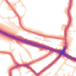 Daytime road noise heatmap for SE9 5QT