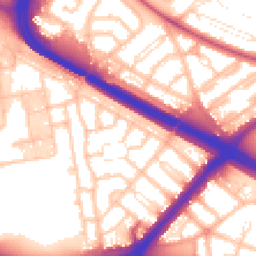 Daytime road noise heatmap for SE9 6BN