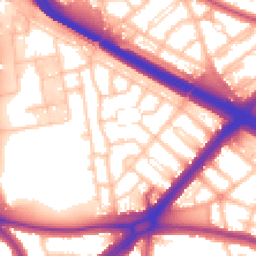 Daytime road noise heatmap for SE9 6BP