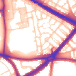 Daytime road noise heatmap for SE9 6BX