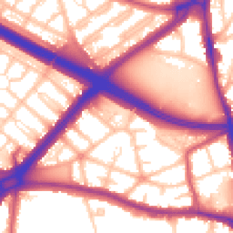 Daytime road noise heatmap for SE9 6DT