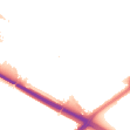 Night-time road noise heatmap for SE9 6EB