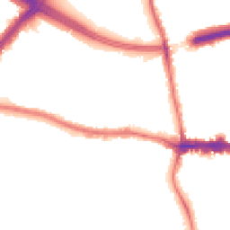 Night-time road noise heatmap for SE9 6EY