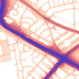 Daytime road noise heatmap for SE9 6JA