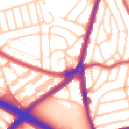 Daytime road noise heatmap for SE9 6NH
