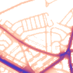 Daytime road noise heatmap for SE9 6NZ