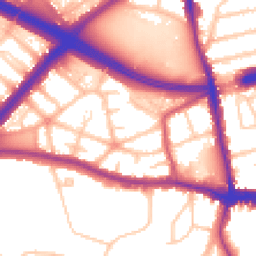 Daytime road noise heatmap for SE9 6QJ