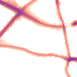 Night-time road noise heatmap for SE9 6QJ