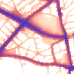 Daytime road noise heatmap for SE9 6QP