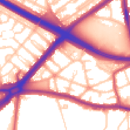 Daytime road noise heatmap for SE9 6QW