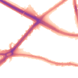 Night-time road noise heatmap for SE9 6QW