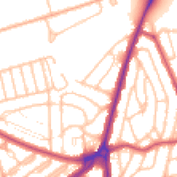 Daytime road noise heatmap for SE9 6RR
