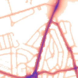 Daytime road noise heatmap for SE9 6RW