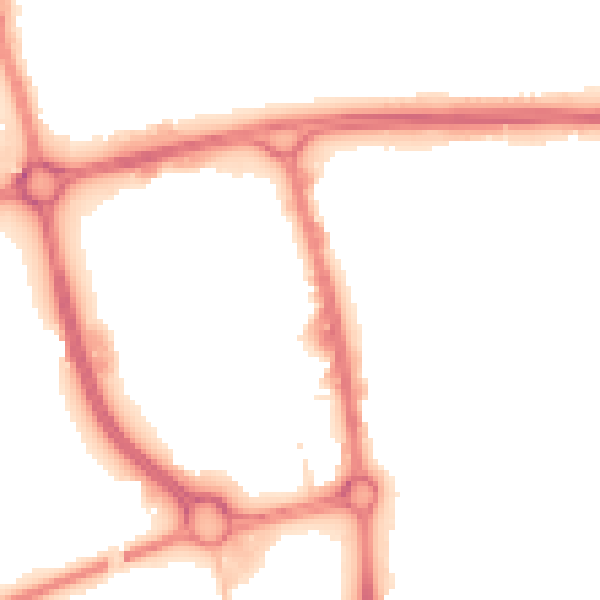Night-time road noise heatmap for SG1 1BH
