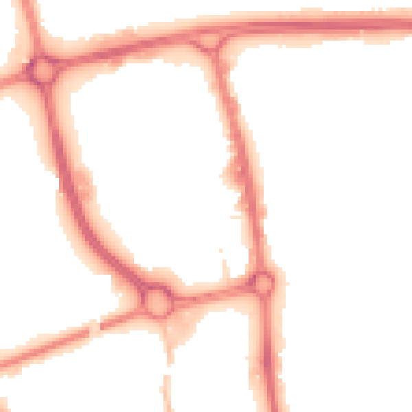 Night-time road noise heatmap for SG1 1DD