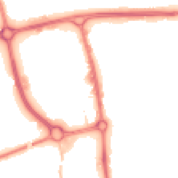Night-time road noise heatmap for SG1 1EP