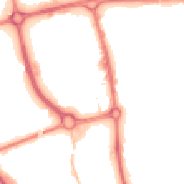 Night-time road noise heatmap for SG1 1EW