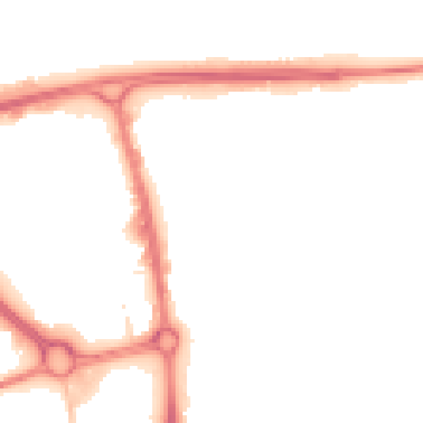 Night-time road noise heatmap for SG1 1JH