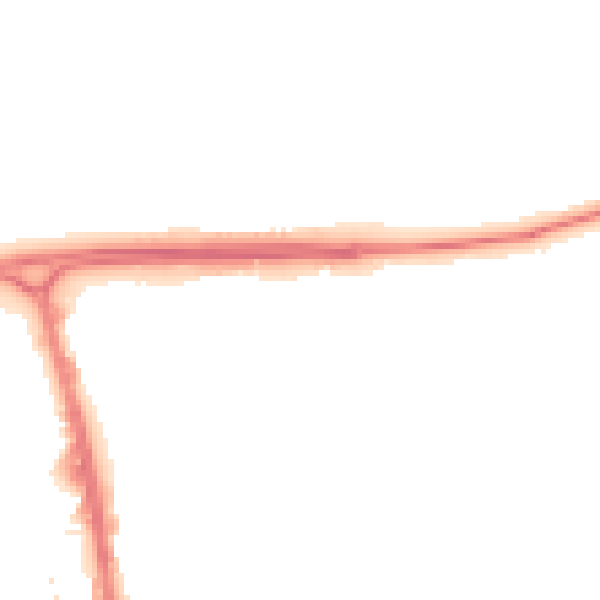 Night-time road noise heatmap for SG1 1LT